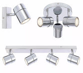 3-Way LED Chrome Ceiling Light UK